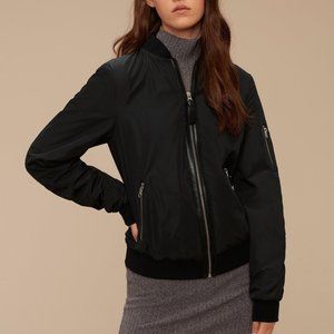 Cara Mackage Aritzia Bomber Jacket
